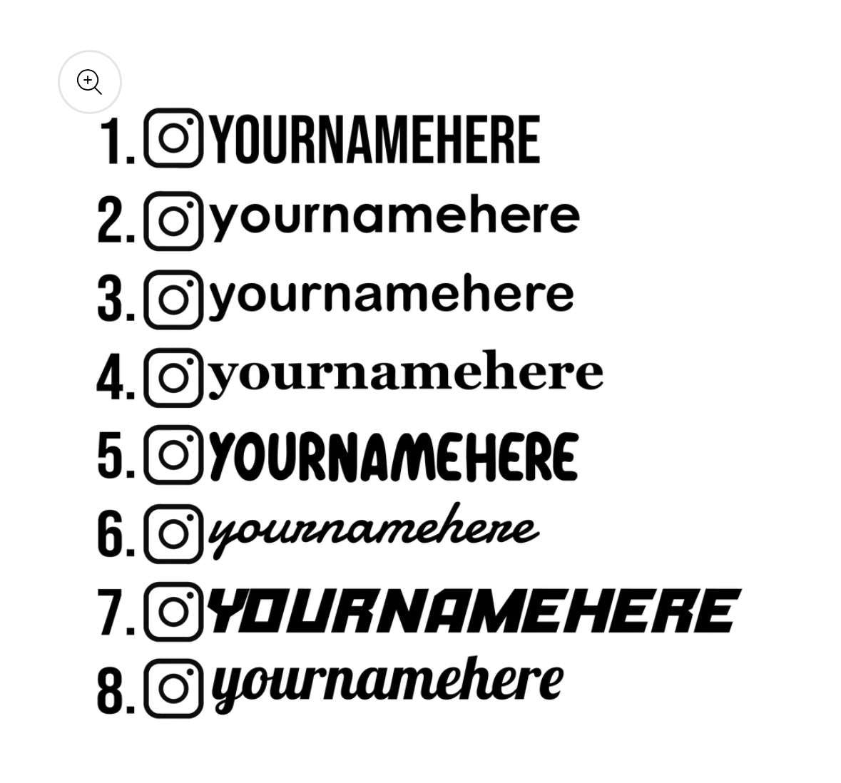 Pair Of Instagram Decals